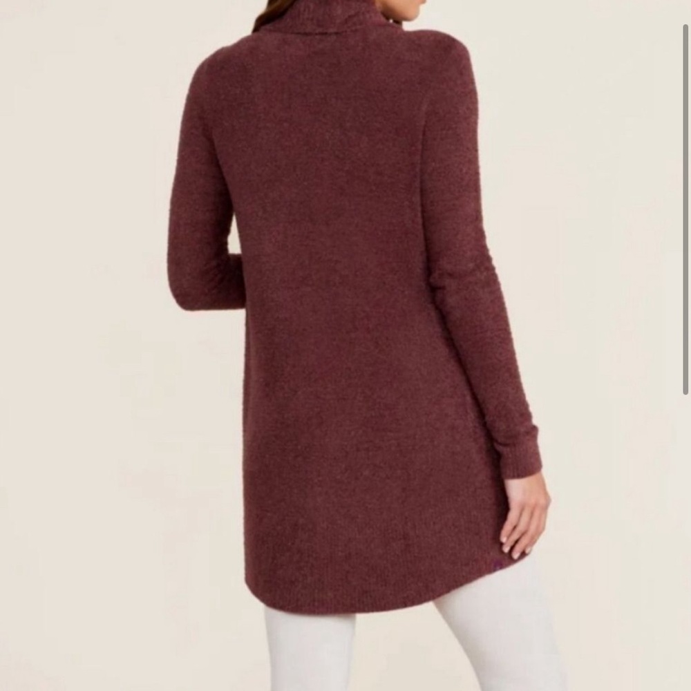 Barefoot Dreams CozyChic Lite Cardigan in Maroon - Picture 2 of 7